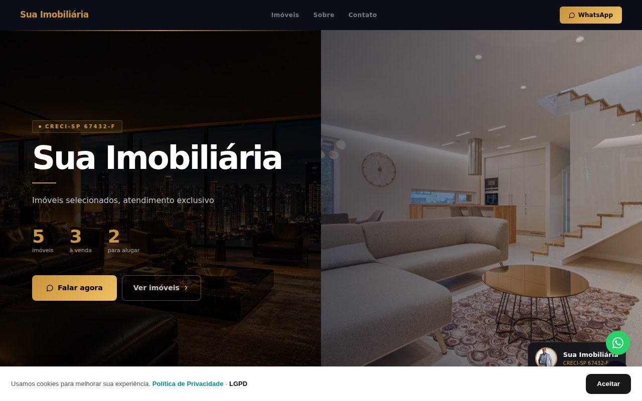 Modelo Corretor Dark