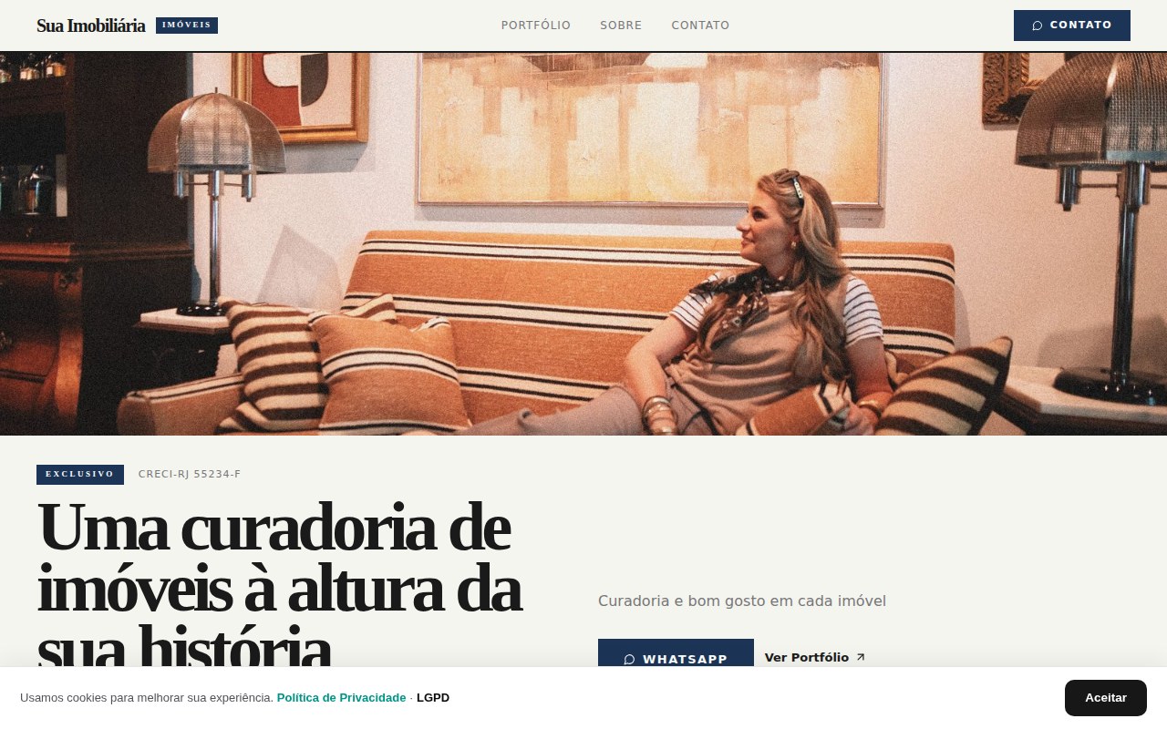 Modelo Corretor Magazine