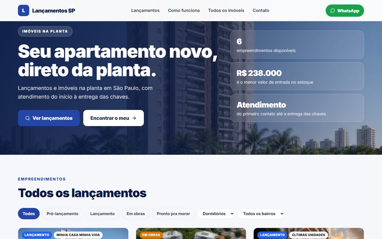 Prévia Lançamento Vitrine
